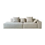Detachable Fabric Sofa: Cube Sofa (Single-Arm Straight Version)
